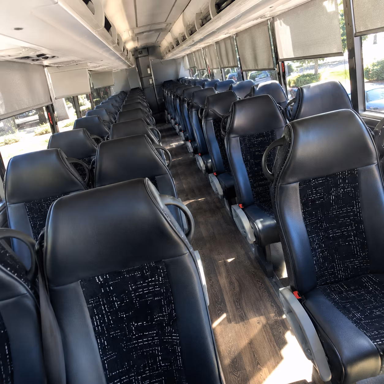 concord event transportation on a private charter bus