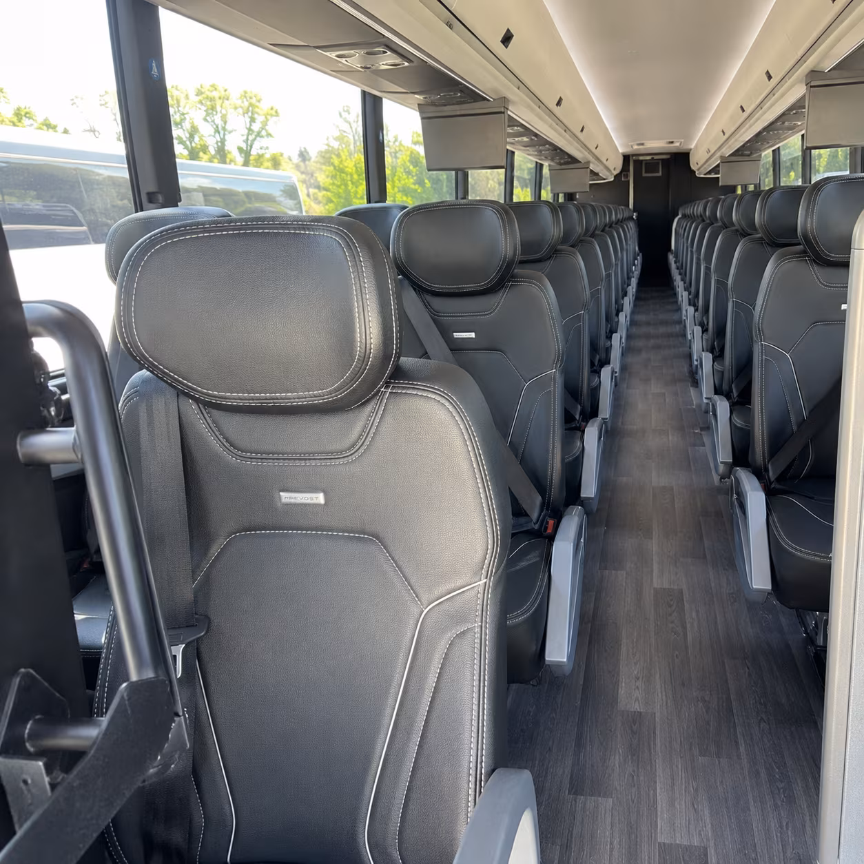 durham charter bus rental inside