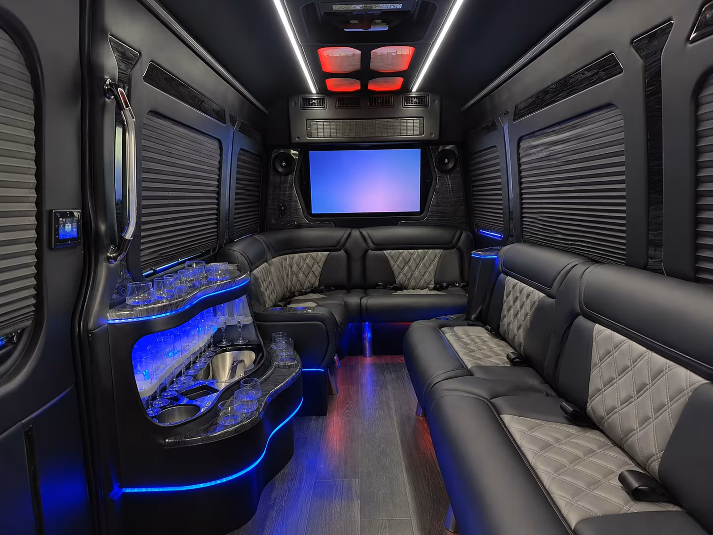 huntersville 50 passenger party bus