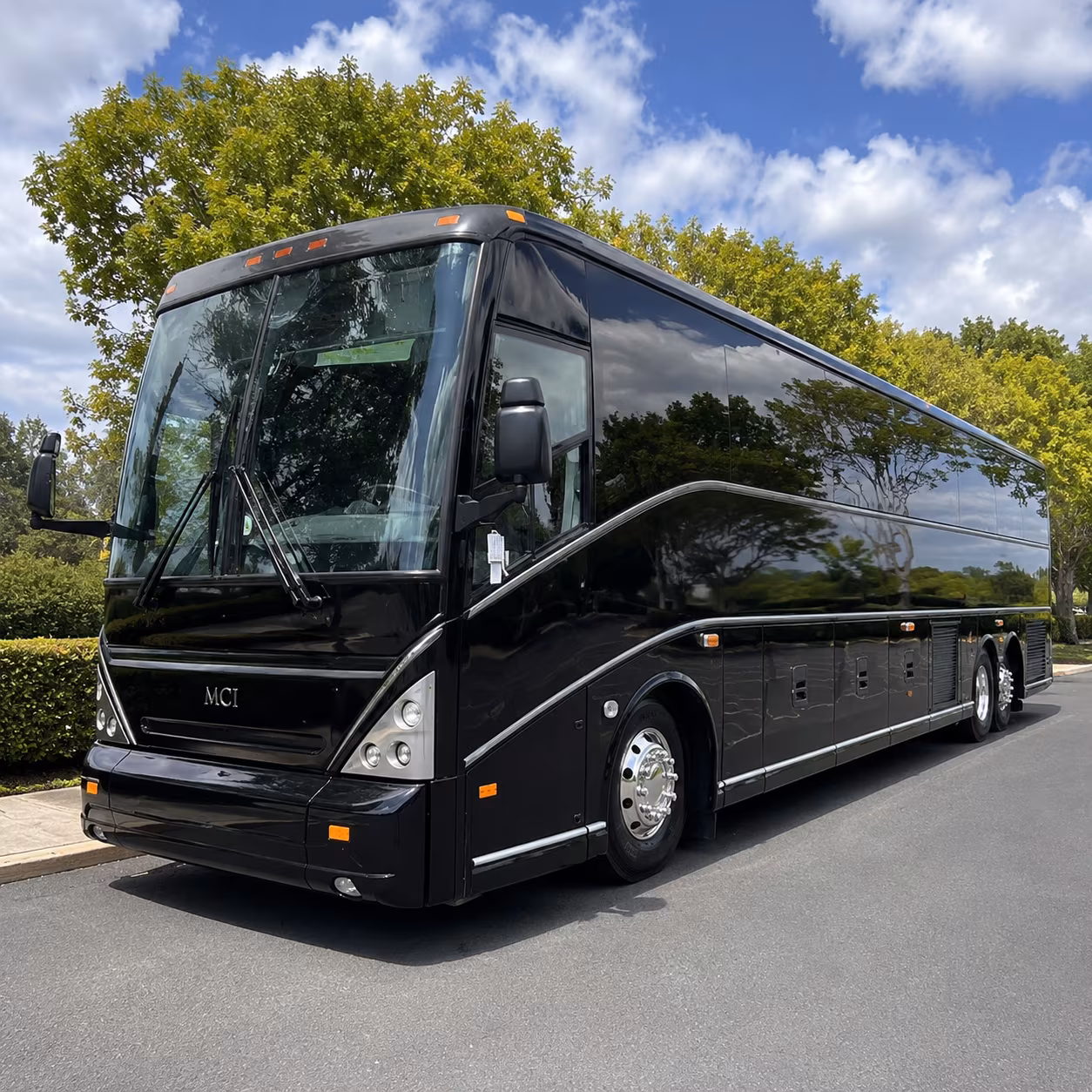 huntersville bus rental service area