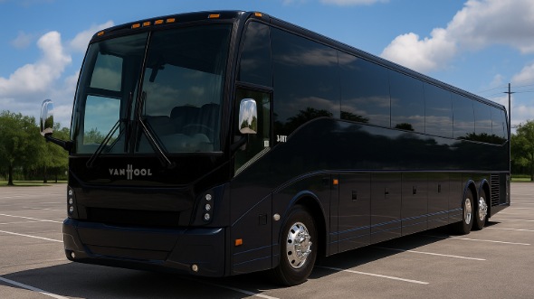 Exterior of Charter Bus Company Charlotte's 55 Passenger Charter Bus in Charlotte