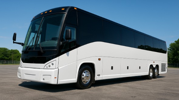 Exterior of Charter Bus Company Concord's 56 Passenger Charter Bus in Concord