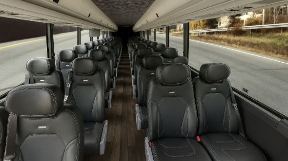 huntersville 18 passenger minibus inside