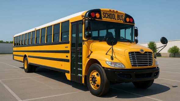 Exterior of Charter Bus Company Fayetteville's School Bus in Fayetteville
