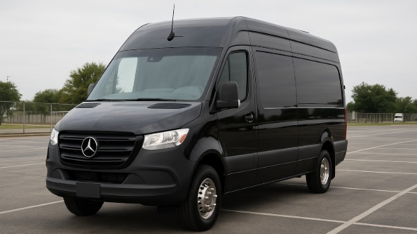 Exterior of Charter Bus Company Greensboro's Sprinter Limo in Greensboro